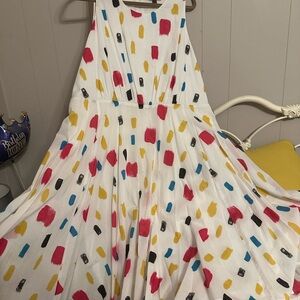 Lane Bryant Multicolor Abstract Print Dress size 20